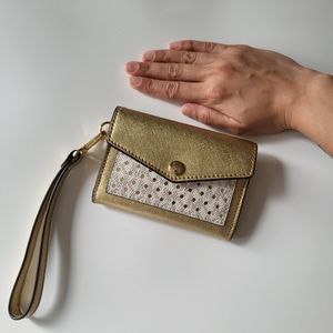 Michael Kors Gold Wristlet Wallet